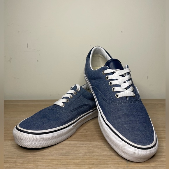 Vans Authentic Navy denim (White), Size 10 Women/8.5 Men *Great condition* - Picture 3 of 7